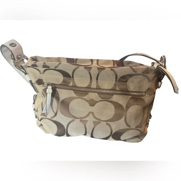 COACH F15068 White Signature |Leather - Picture 4 of 13